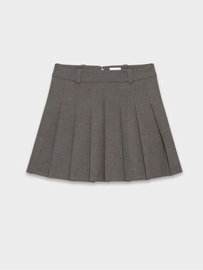 Aritzia Sunday Best Olive Micro Skirt in heather charcoal size 6